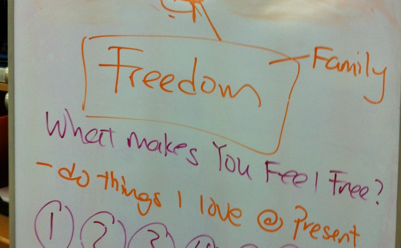 Jan 2013 Connective Goal Setting Session – Freedom is&nbsp;Important
